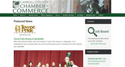 Desktop Screenshot of carrollcountychamber.org